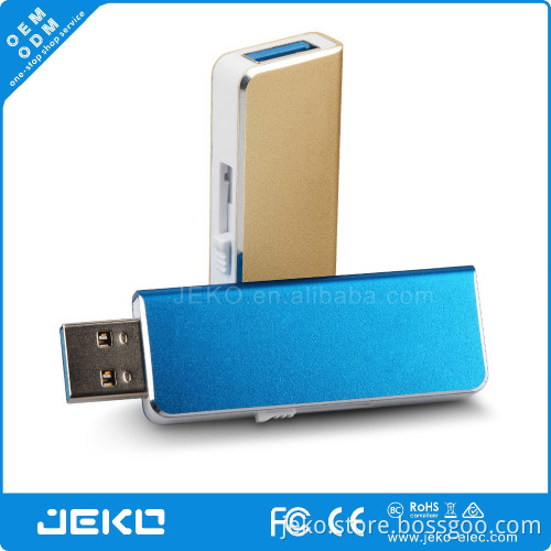 OEM factory sepcial retractable metal USB flash drive for promotional gift